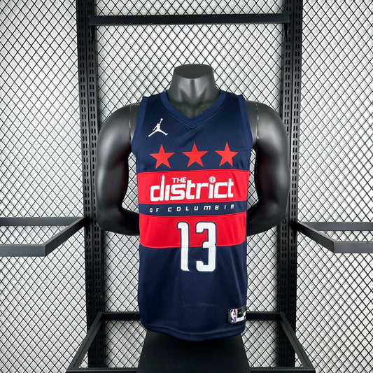 Poole#13 Washington Wizards 2025 NBA Blue Kit