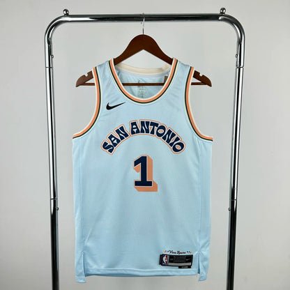 WEMBANYAMA#1 Spurs 2025 NBA Kit
