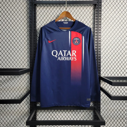 23-24 PSG Home Fans Long Sleeve Jersey