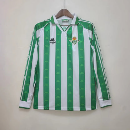 95-97 Real Betis Home Long Sleeve Retro Jersey