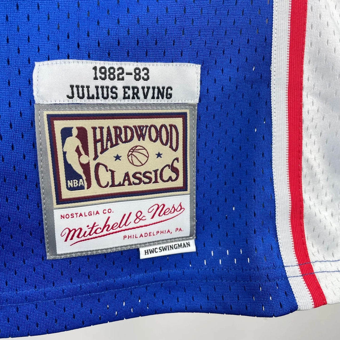 1982-83 76ers Classic Swingman NBA Jersey 6# ERVING