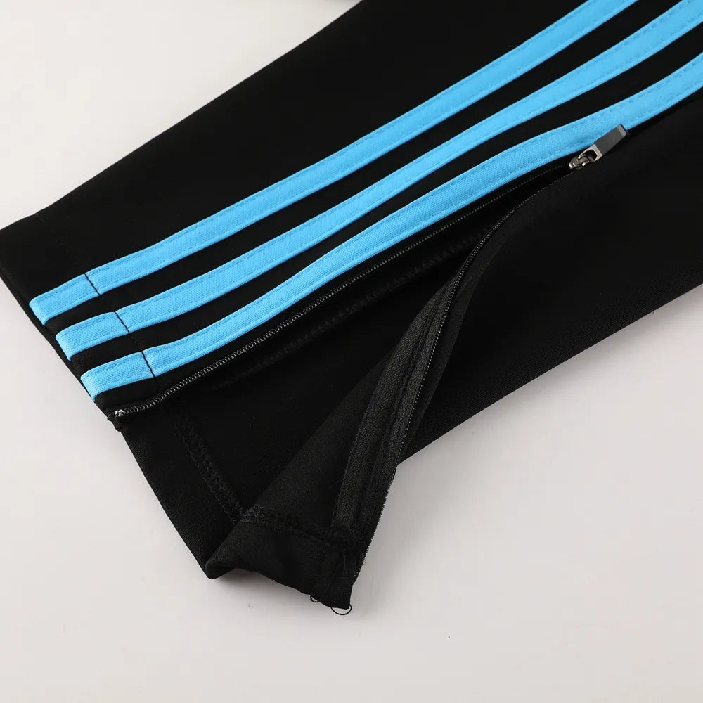 2024 Argentina Black Jacket Tracksuit