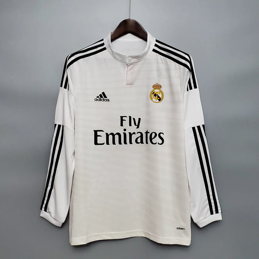 14-15 Real Madrid Home Long Sleeve Retro Jersey