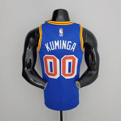 75th Anniversary Kuminga#00 Warriors Vintage Blue NBA