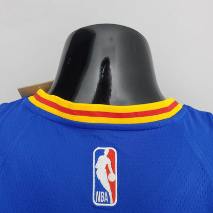 75th Anniversary Kuminga#00 Warriors Vintage Blue NBA