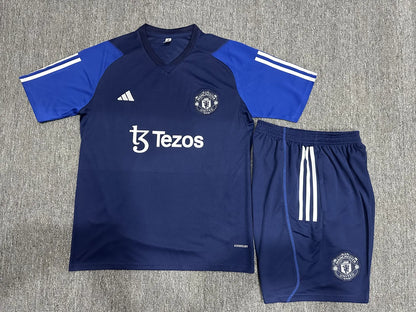 23-24 Manchester United Short Sleeve Training Suit