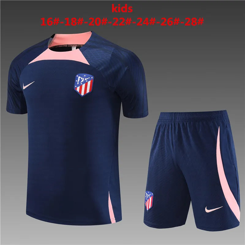 23-24 Atletico Madrid Short Sleeve Training Suit