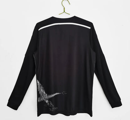 14-15 Real Madrid Third Black Long Sleeve Retro Jersey