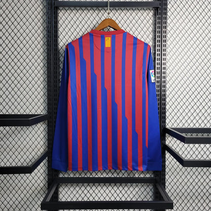 11-12 Barcelona Home Retro Long Sleeve Jersey