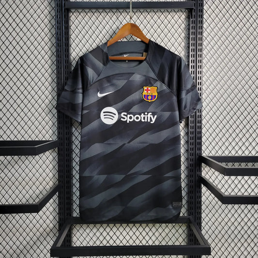 23-24 Barcelona Black GoalKeeper Fans Jersey