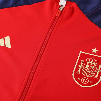 2024 Spain Red Jacket Tracksuit