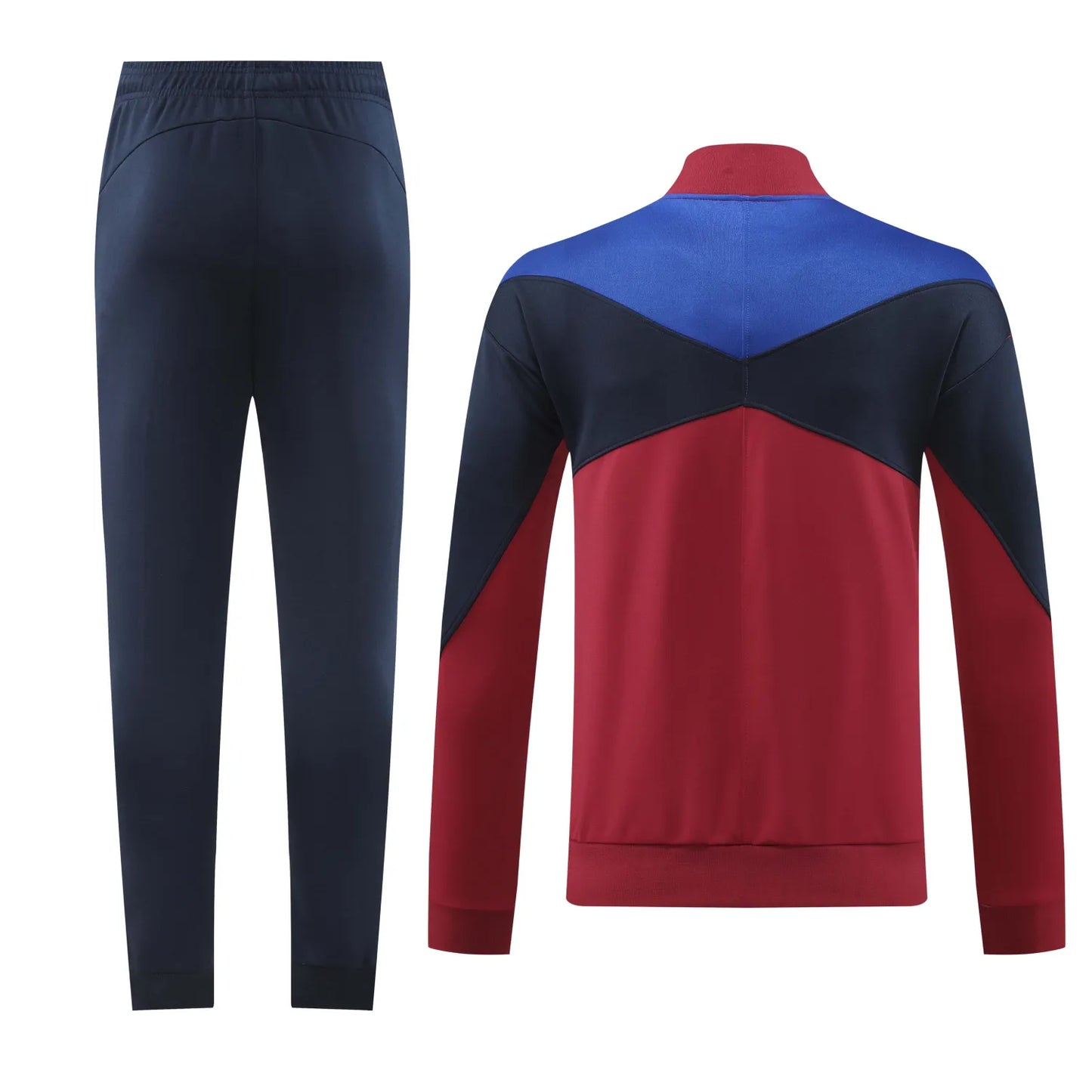 24-25 Barcelona Red and Dark Blue Jacket Tracksuit
