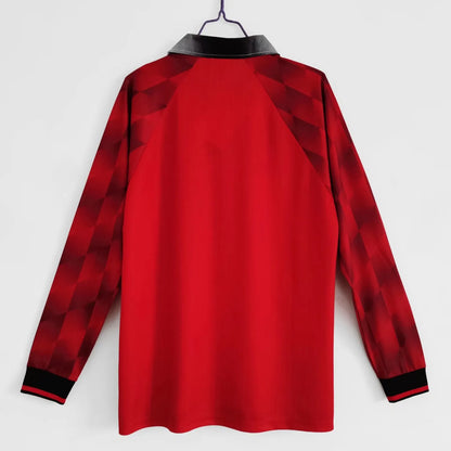 1996-97 Manchester United Home Long Sleeve Retro Jersey