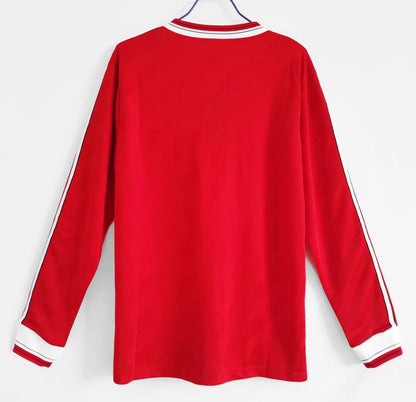 1986-88 Manchester United Home Long Sleeve Retro Jersey