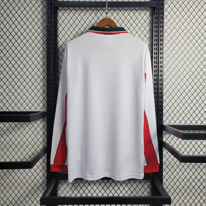 1998 Morocco Away White Long Sleeve Retro Jersey