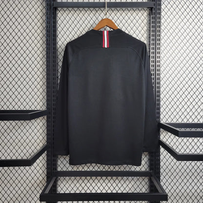 18-19 PSG Black Retro Long Sleeve Jersey