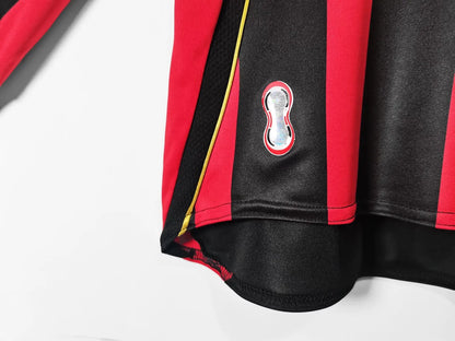 2006-07 AC Milan Home Long Sleeve Retro Jersey