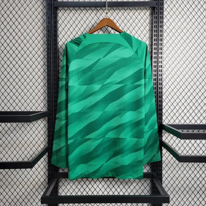 23-24 PSG Green GoalKeeper Long Sleeve Jersey