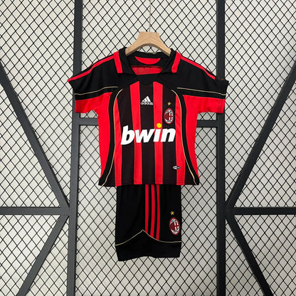 Retro 06-07 AC Milan Home Kids Kit