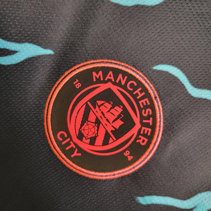 23-24 Manchester City Third Fans Long Sleeve Jersey