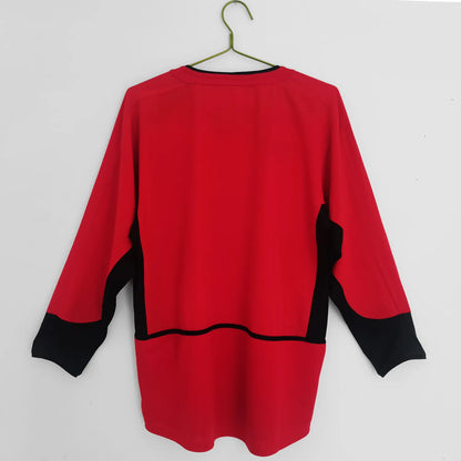 2002-04 Manchester United Home Long Sleeve Retro Jersey