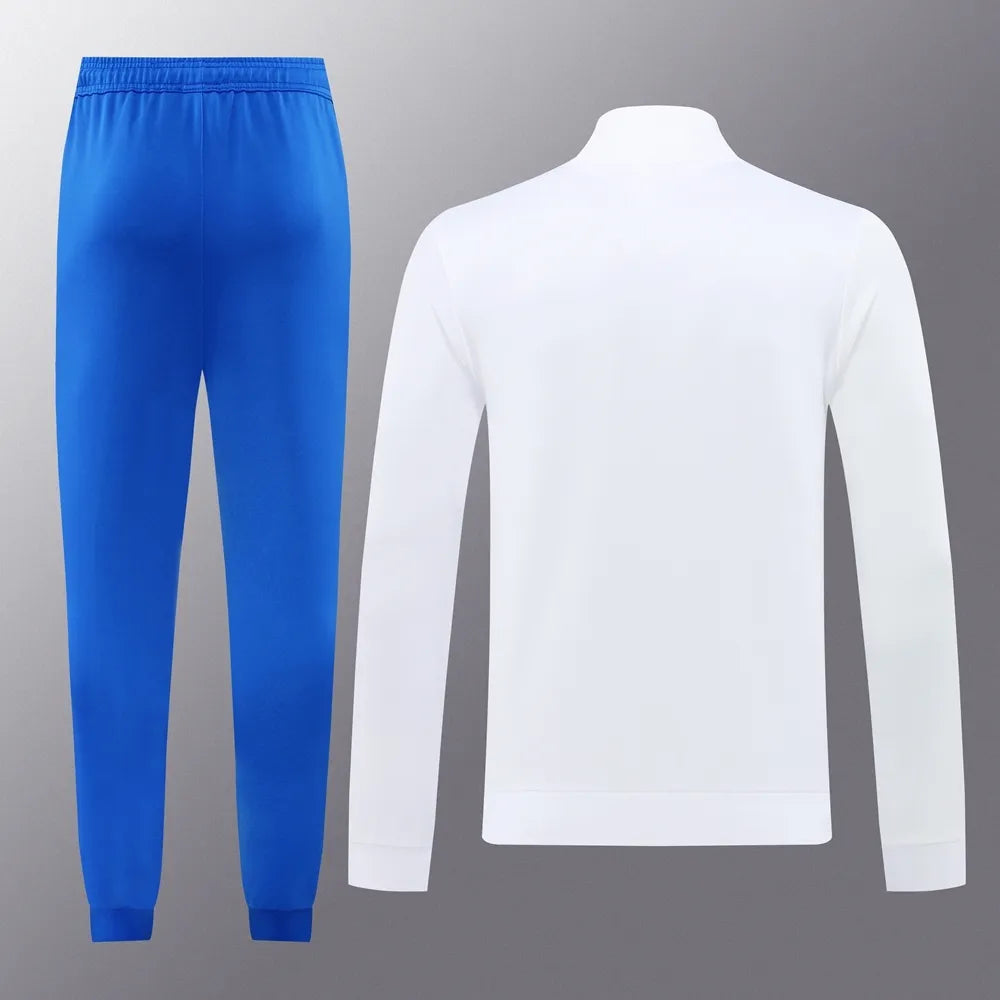 24-25 Real Madrid White Jacket Tracksuit
