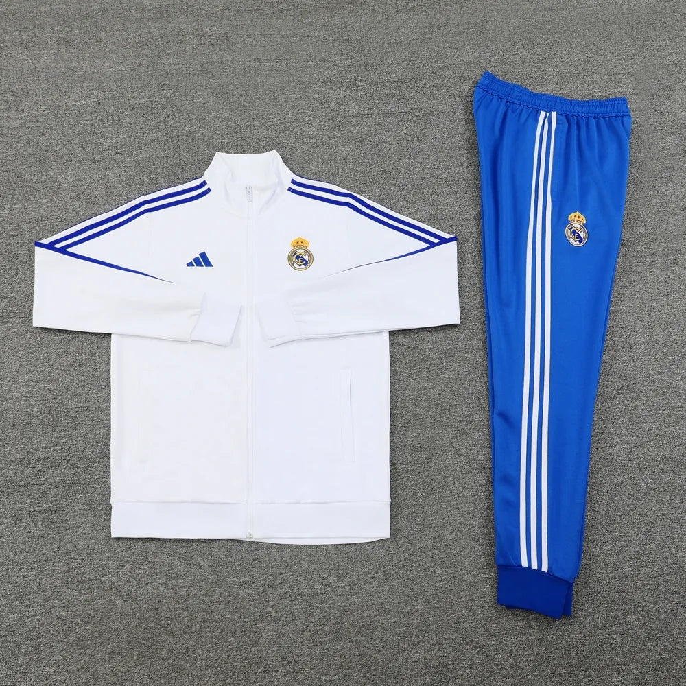 24-25 Real Madrid White Jacket Tracksuit