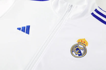 24-25 Real Madrid White Jacket Tracksuit