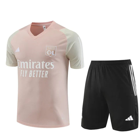 23-24 Olympique Lyonnais Short Sleeve Training Suit