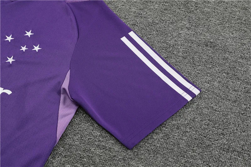 23-24 Cruzeiro Esporte Short Sleeve Training Suit