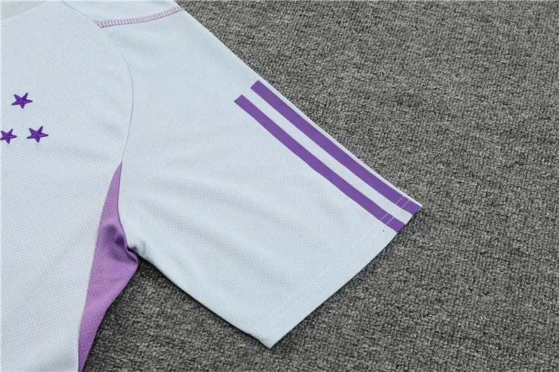 23-24 Cruzeiro Esporte Short Sleeve Training Suit