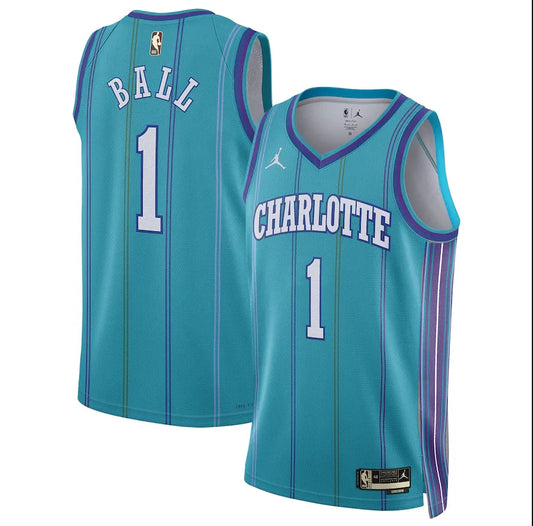 23-24 Charlotte Hornets Classic Edition LaMelo Ball #1 Swingman NBA Jersey