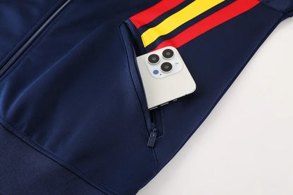 2024 Spain Dark Blue Jacket Tracksuit