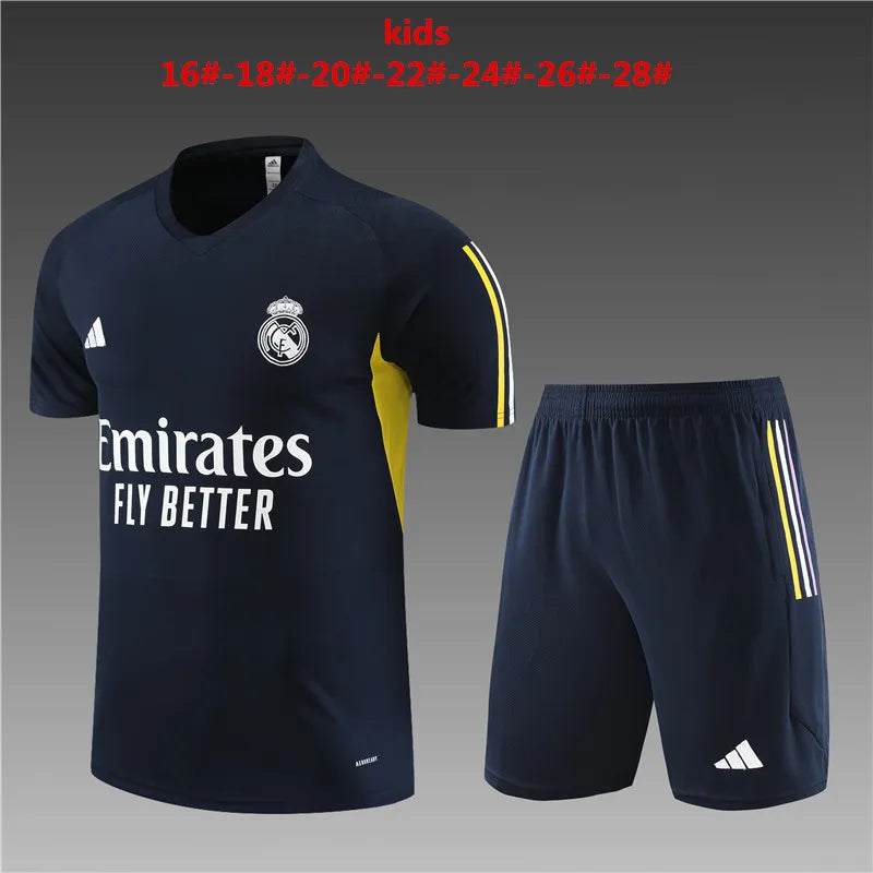 23-24 Real Madrid Training Short Sleeve Suit