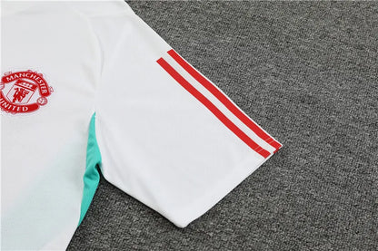 23-24 Manchester United Training Short Sleeve Suit