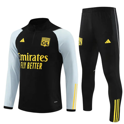 23-24 Olympique Lyonnais Black Training Suit