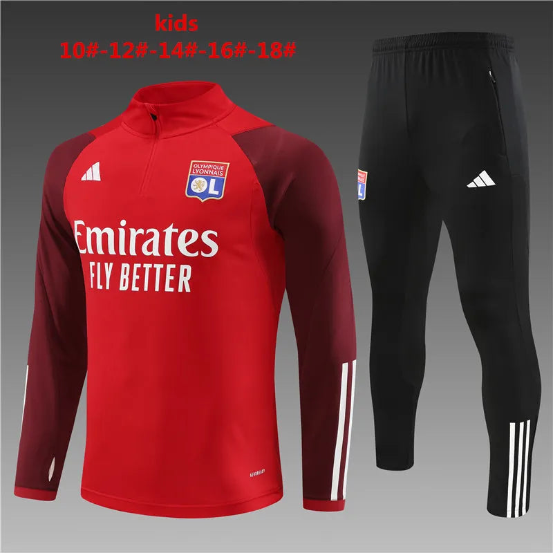 23-24 Olympique Lyonnais Red Training Suit