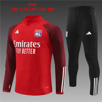 23-24 Olympique Lyonnais Red Training Suit