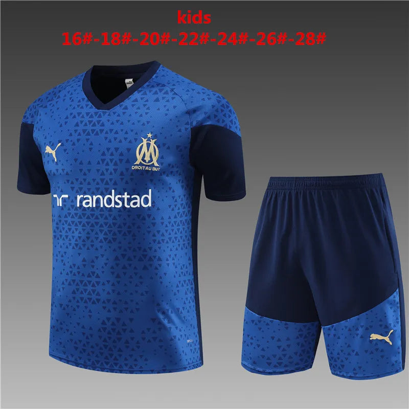 23-24 Olympique Marseille Training Short Sleeve Suit