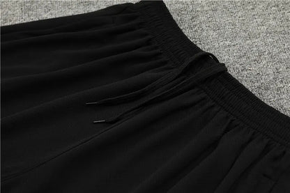 23-24 AC Milan Black Training Short Sleeve Suit