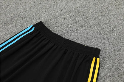 23-24 Arsenal Black Training Short Sleeve Suit