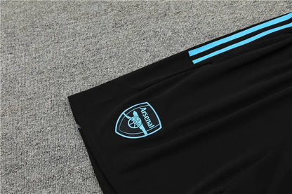23-24 Arsenal Black Training Short Sleeve Suit