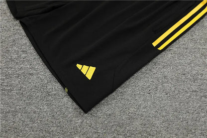 23-24 Arsenal Black Training Short Sleeve Suit