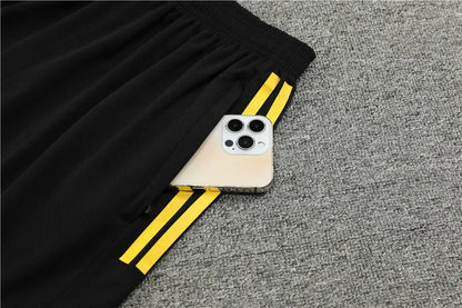 23-24 Arsenal Black Training Short Sleeve Suit