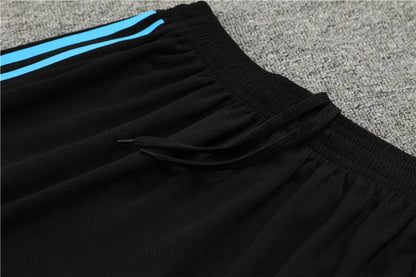 23-24 Arsenal Black Training Short Sleeve Suit