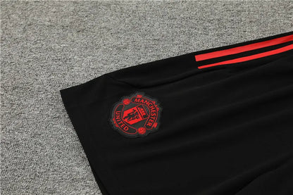 23-24 Manchester United Red Training Short Sleeve Suit