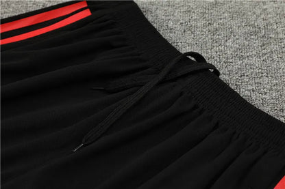 23-24 Manchester United Red Training Short Sleeve Suit