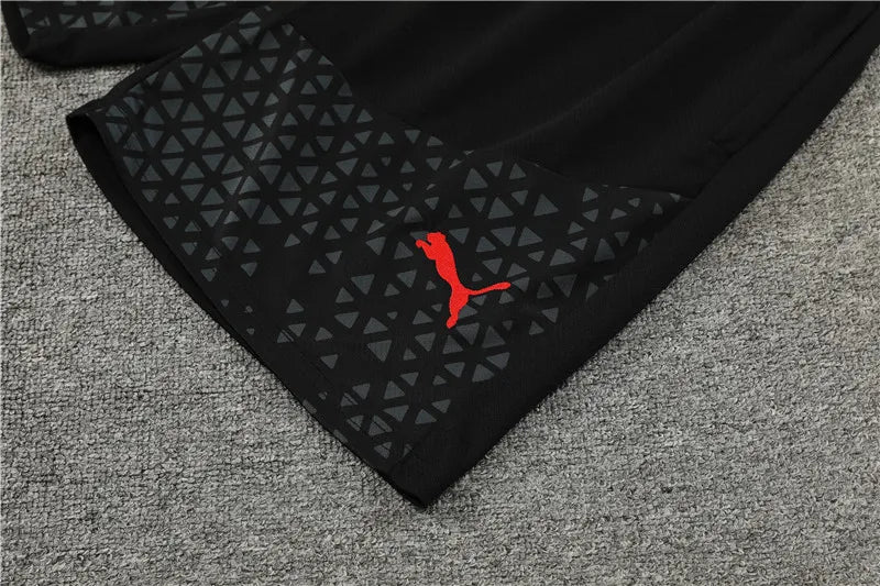 23-24 AC Milan Red Training Short Sleeve Suit