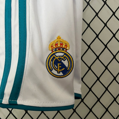 Retro17-18 Real Madrid Home Kids Kit