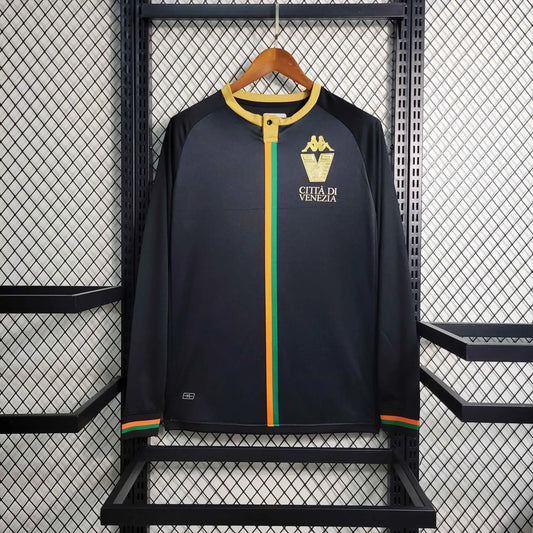 23-24 Venezia Black Long Sleeve Training Jersey